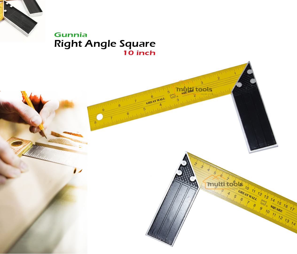 Right Angle Square 10" (Gunnia)